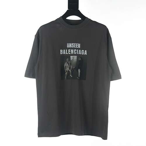 Tshirt a maniche corte con ritratto quadrato BLCG di Balenciaga