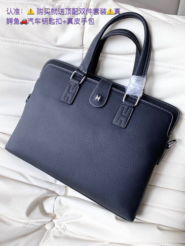 HERM men's bag, Aima briefcase, Aima handbag, made of imported original cowhide, high-end quality, d