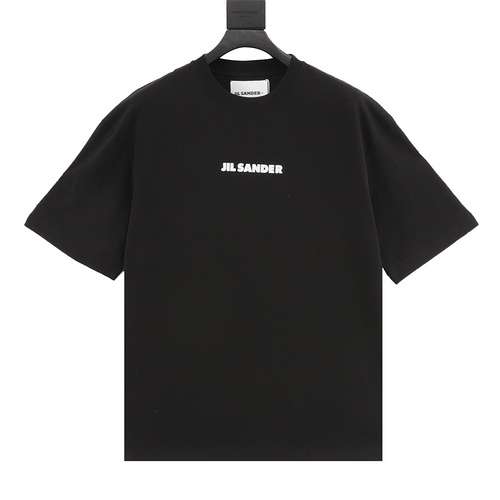 T-shirt a maniche corte con stampa di lettere JIL SANDER davanti e dietro