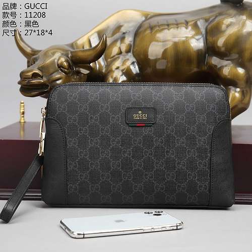 Clutch bag GG men's bag GG crossbody bag Made of imported original cowhide High-end quality Delivery