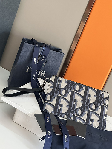 DIOR clutch bag, Dior women's bag, made of imported top original leather, high-end replica version, 