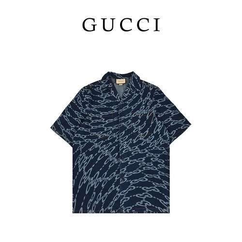 GC Gucci 24ss primavera ed estate nuova giacca classica camicia a maniche corte