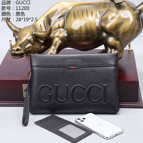 Clutch bag GG men's bag GG crossbody bag Made of imported original cowhide High-end quality Delivery