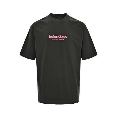 BLCGBalenciaga maniche corte stampate con lettere fluorescenti