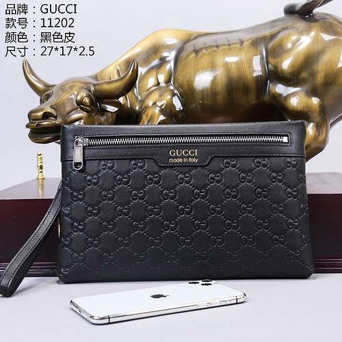 Clutch bag GG men's bag GG crossbody bag Made of imported original cowhide, high-end quality, delive