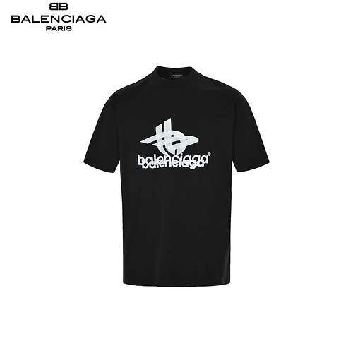 BLCGBalenciaga maniche corte con effetto ghosting anteriore e posteriore