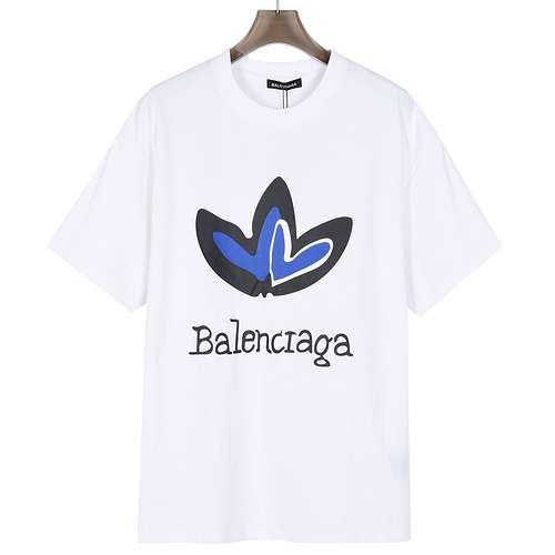 Tshirt BLCGBalenciaga 24SS Clover joint girocollo a maniche corte