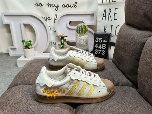 373DAdidas clover Originals Superstar shell toe classic all-match casual sports sneakers High-densit