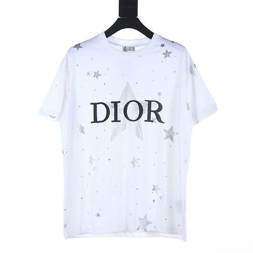 T-shirt a maniche corte con stampa Dior CD Star