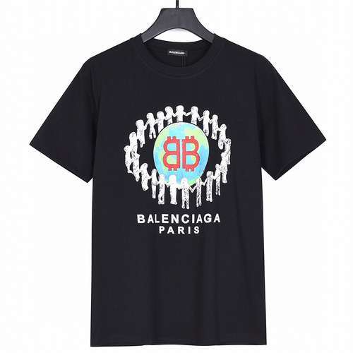 BLCGBalenciaga 24ss Novità Maniche corte stampate Protect the Earth