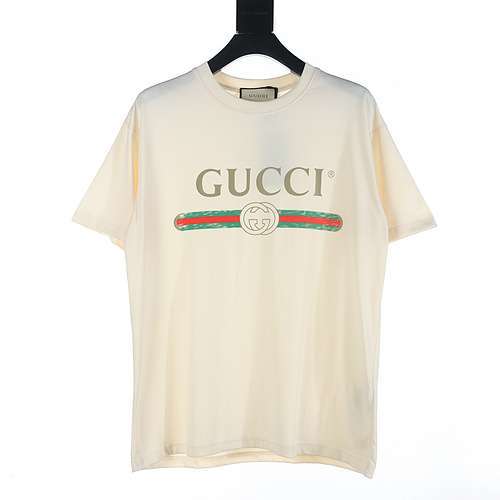 Tshirt a maniche corte con stampa cintura Doppia G di GCGucci