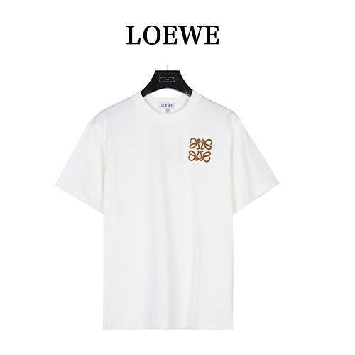 Tshirt a maniche corte con logo ricamato con spazzolino LELuo Yiwei