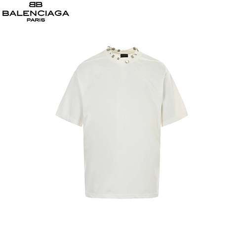 BLCGBalenciaga maniche corte con bottoni hardware traforati