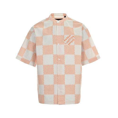 Camicia a maniche corte a scacchiera LVLouis Vuitton 24ss