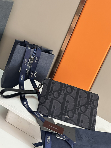 DIOR clutch bag, Dior women's bag, made of imported top original leather, high-end replica version, 