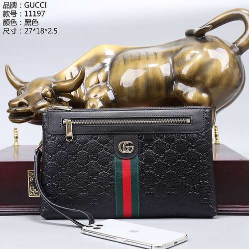 Clutch bag GG men's bag GG crossbody bag Made of imported original cowhide High-end quality Delivery