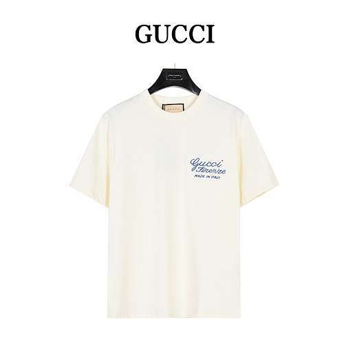 GC Gucci 24ss maniche corte ricamate davanti e dietro