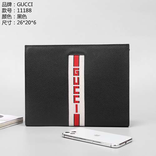 Clutch bag GG men's bag GG crossbody bag Made of imported original single cowhide High-end quality D