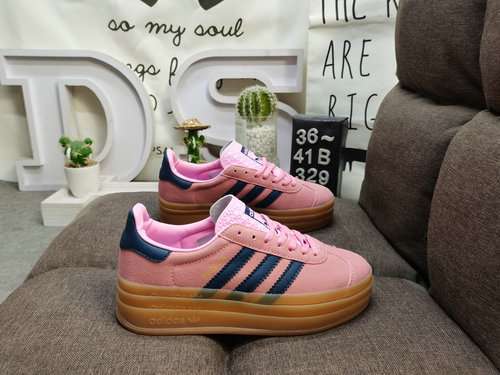 329DAdidas Originals Gazelle Bold W clover three-layer thick sole low-top retro versatile casual spo