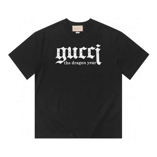 GC Gucci 24ss maniche corte con chiodi in rame stampati fatti a mano