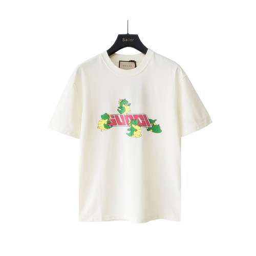 T-shirt a maniche corte GC Gucci 24ss Year of the Dragon Limited Four Little Dragons