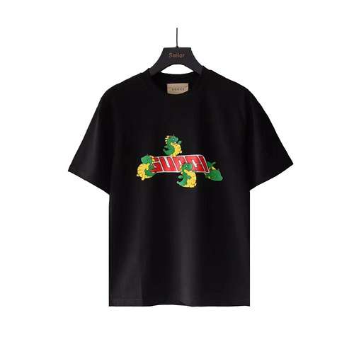 T-shirt a maniche corte GC Gucci 24ss Year of the Dragon Limited Four Little Dragons