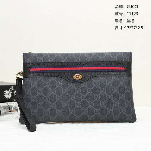 Clutch bag GG men's bag GG crossbody bag Made of imported original cowhide, high-end quality, delive