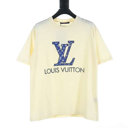 T-shirt a maniche corte con stampa di lettere presbiti LV