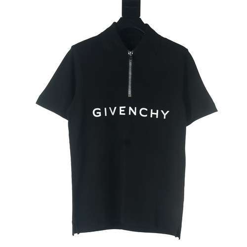 Polo a maniche corte con mezza zip GFC 23SS di Givenchy