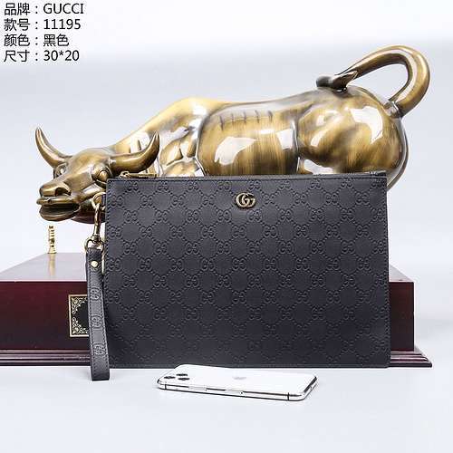 Clutch bag GG men's bag GG crossbody bag Made of imported original cowhide, high-end quality, delive