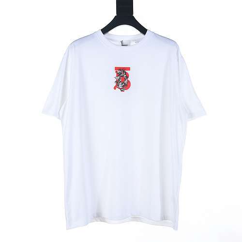 T-shirt a maniche corte stampata Burberry BBR Year of the Dragon Limited Candle Dragon BT