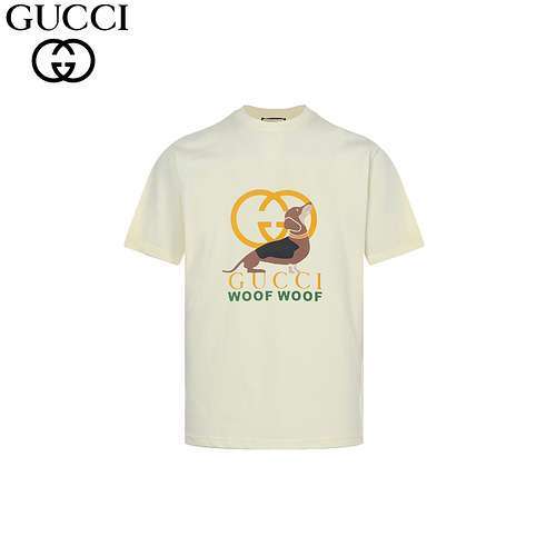 GCGucci 24Fw doppio bottone LOGO salsiccia cane maniche corte