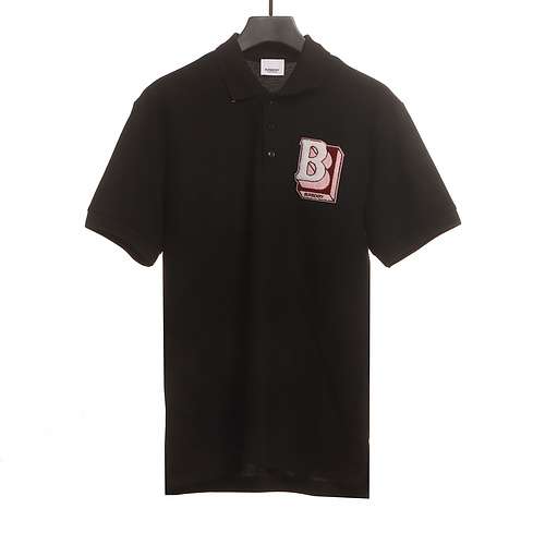 Asciugamano BBR Burberry con motivo tridimensionale ricamato POLO nero