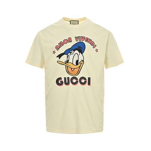 GCGucci 22ss Paperino ricamato maniche corte