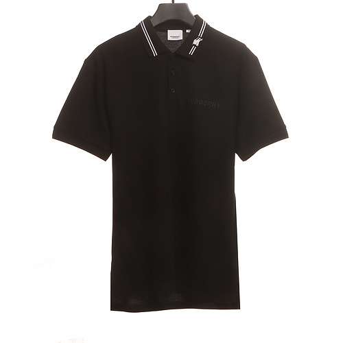 Collare BBR Burberry piccola etichetta cavallo da guerra POLO nero