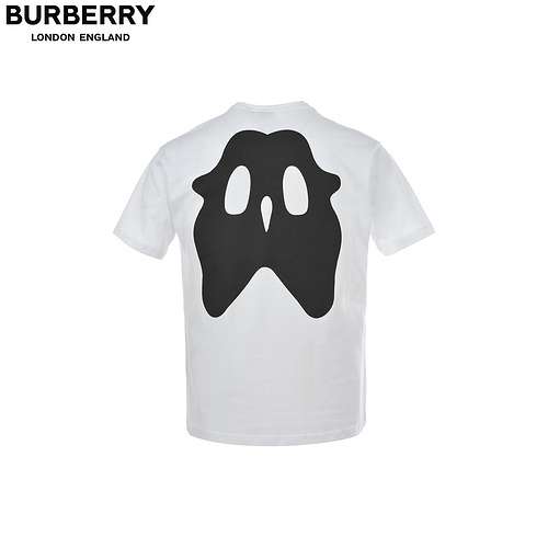 T-shirt a maniche corte con stampa di lettere BurberryBBR monster l0go