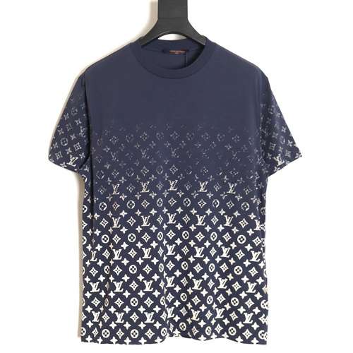 T-shirt a maniche corte con stampa sfumata all-over di LV Louis Vuitton 24SS