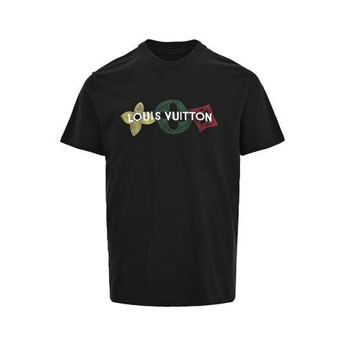 LVLouis Vuitton 24ss maniche corte con tre lettere ricamate