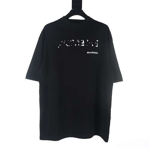 Tshirt Balenciaga BLCG a maniche corte con stampa di lettere sfocate