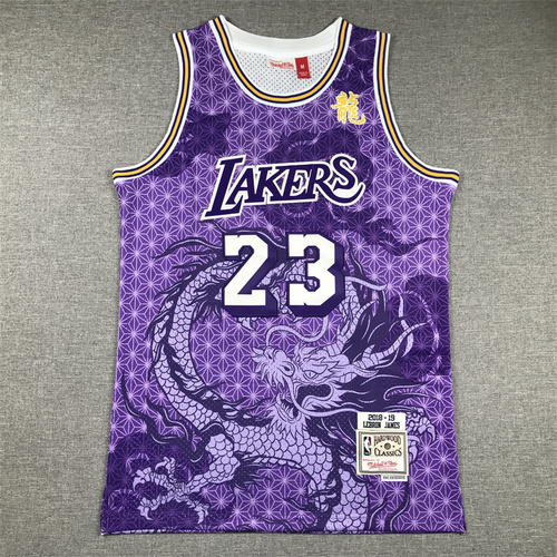 24th Season Year of the Dragon Commemorative Edition Lakers No. 23 James Purple