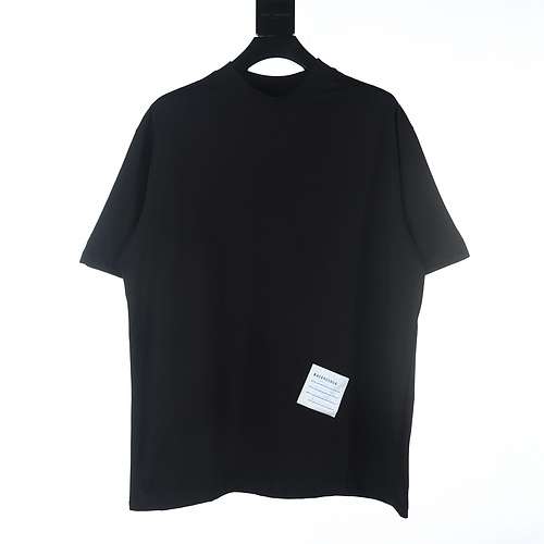 T-shirt a maniche corte Balenciaga BLCG con etichetta semplice sull'orlo