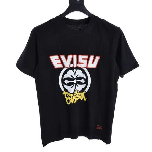 Tshirt EVISU con stampa floreale in stile giapponese Baijia