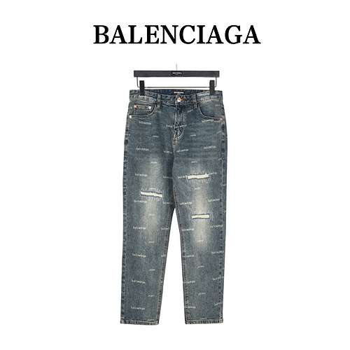 Jeans barrage con stampa all-over di BLCGBalenciaga