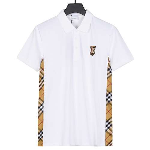 Burberry BRB 24SS piccola etichetta ricamata estiva nuova maglietta POLO a maniche corte con risvolt