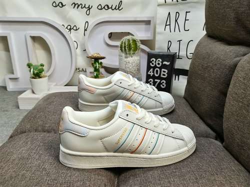 373DAdidas clover Originals Superstar shell toe classic all-match casual sports sneakers High-densit