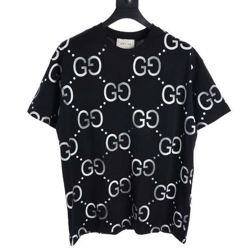 T-shirt a maniche corte con motivo GG all-over sfumato