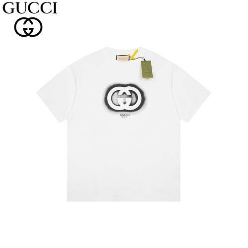 GCGucci 24Fw maniche corte con stampa doppia G intrecciata