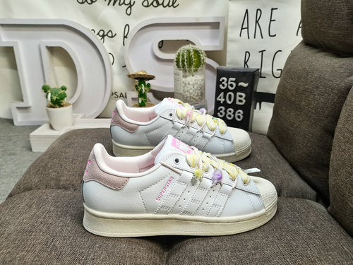 386DAdidas clover Originals Superstar shell toe classic all-match casual sports sneakers High-densit