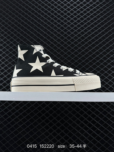 New model from Converse Thick sole with heightened star white and black printing Item number: A993C 