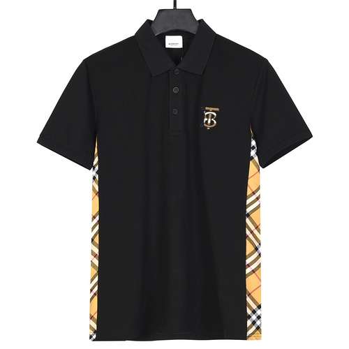 Burberry BRB 24SS piccola etichetta ricamata estiva nuova maglietta POLO a maniche corte con risvolt